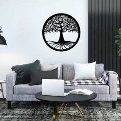 CUADRO DECORATIVO MODERNO LINE ART 3D CON MARCO EN NEGRO. MODELO 301  AFRICANA