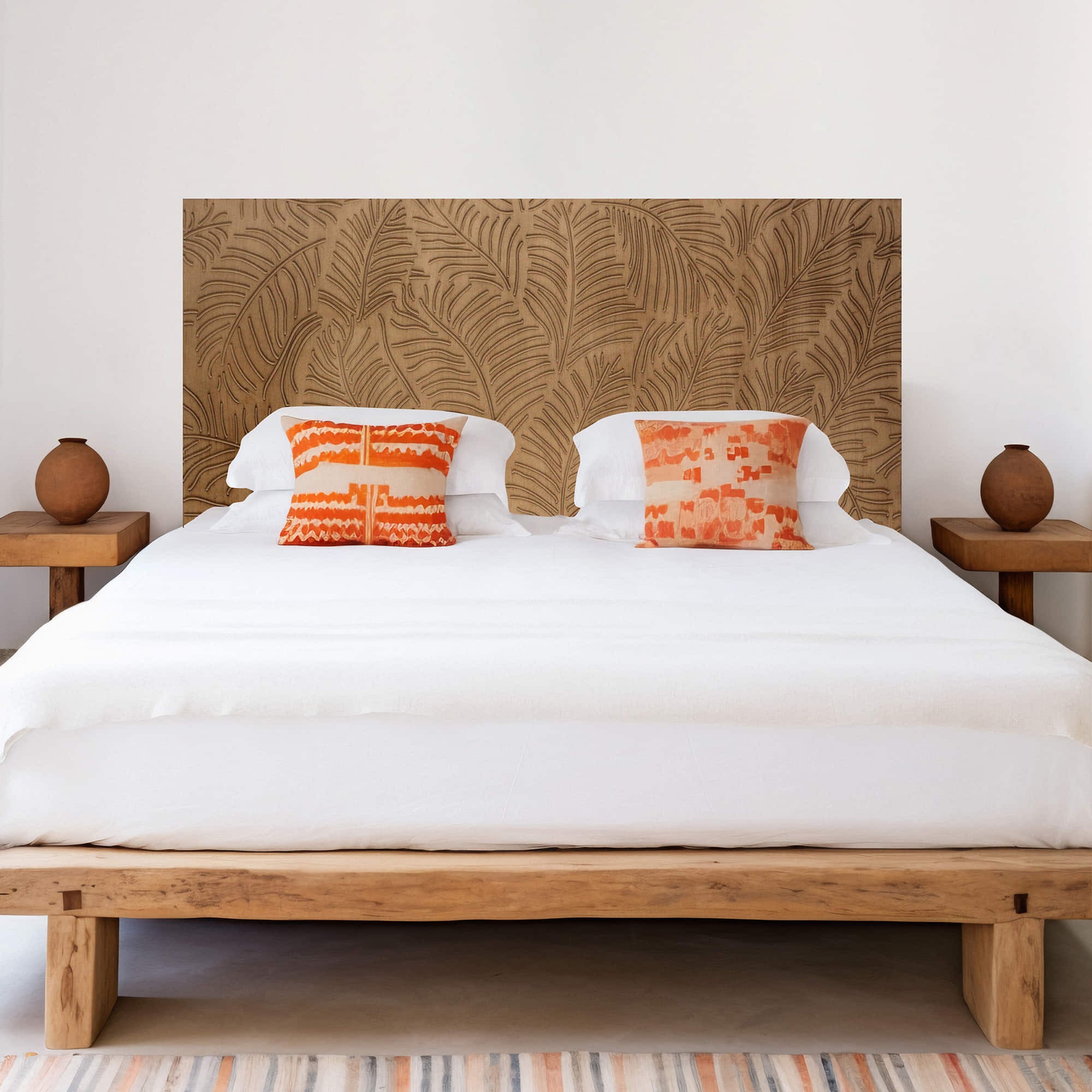 Cabecero de madera cuatro para cama 180 cm