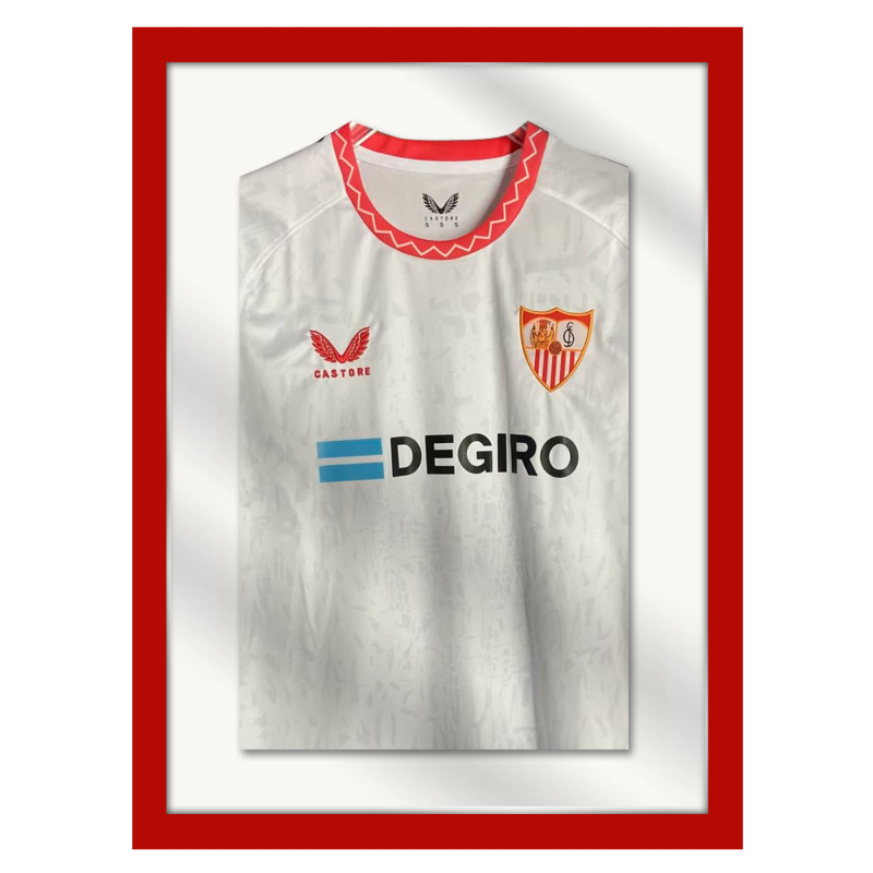 MARCO PARA CAMISETA, MOLDURA ROJA FONDO BLANCO, 3 TAMAÑOS DISPONIBLES.